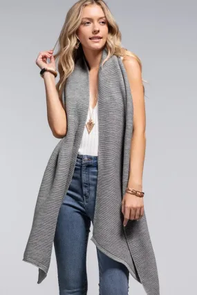 •winter• Wrapped in Cozy Soft Knit Scarf in Grey