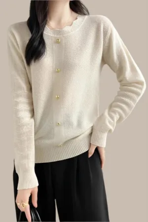 Wool Winter Sweater Casual Solid