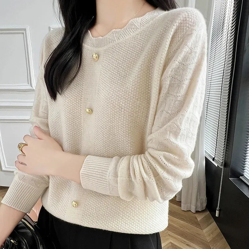 Wool Winter Sweater Casual Solid