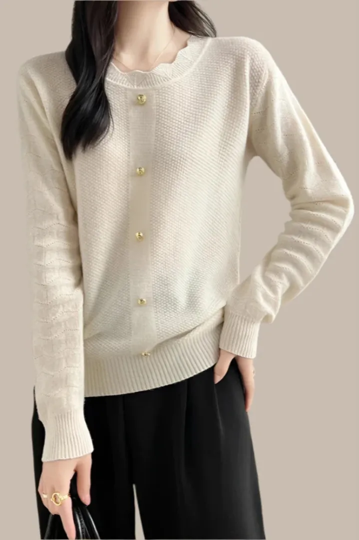 Wool Winter Sweater Casual Solid