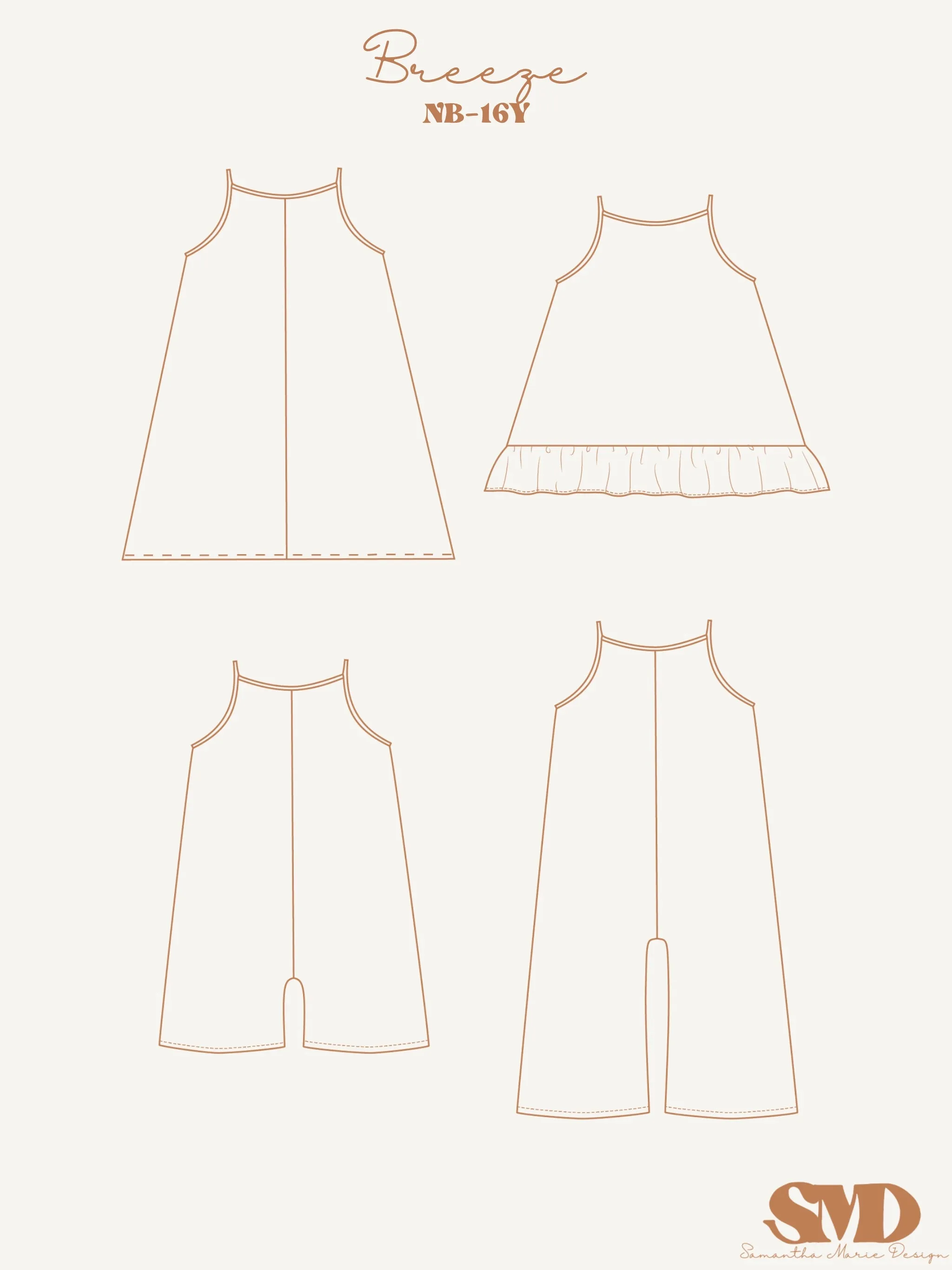 Youth Breeze Jumpsuit, Swing Dress and Top